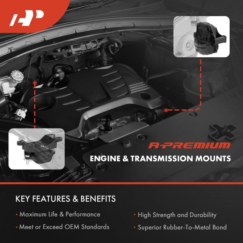 A-Premium 4PCS Engine Motor Mount Transmission Mount and Torque Strut