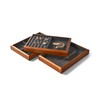Oirlv Solid Wood 6 Grid Jewellery Trays, Stackable, Organiser for