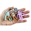 Curious Minds Busy Bags 12 Tiny Bendable Sloth Figurines -
