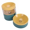Pet Double Bowl Water Dispenser 1L Neck Protection Anti Tip