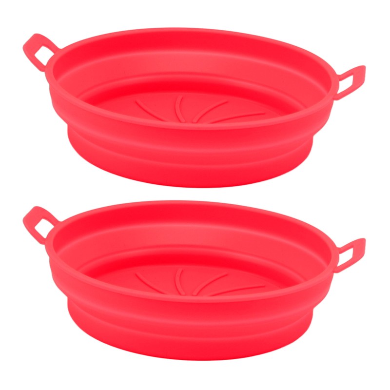2 PCS Fryer Silicone Basket Nonstick Silicone Liners Fryer Pot