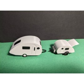 Unbranded S 1:64 scale nuCamp T@B 400  & T@G XL RV travel trailer camper non Greenlight