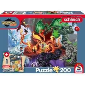 Schmidt Spiele 56566 Eldrador, nasty creatures, 200 pieces, children's puzzle, with an original Schleich figure