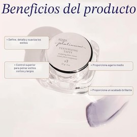 Kenra Platinum Texturizing Taffy 13 | Crema de fibra para peinar | Fijación media | Define, detalles y suaviza estilos | Control superior para esculpir peinados cortos y largos | Todo tipo de cabello