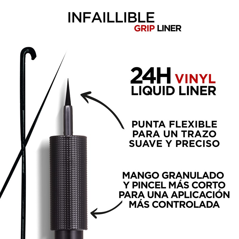 L'Oréal Paris Infallible Grip 24H Vinyl Liquid Liner Black, Liquid