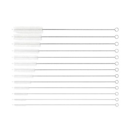 Limpiador Popotes 13 Piezas, Cepillo para Acero Inoxidable y Silicona, Limpiador de Popotes Largos, Cepillo para Botellas de Agua, La Limpieza de Todo Tipo de Botellas, Tarros, Tapones, Picos, Frascos