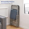 KAIHAOWIN Folding Chairs Ultra Thick Padded Foldable Chair Indoor Comfortable