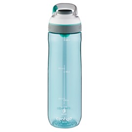 Contigo Cortland Autoseal Water Bottle with Automatic Drinking Cap, 720 ml Large BPA-Free Plastic Water Bottle, Leak-Proof, Ideal for School, Work, Sports, Bike, Hiking