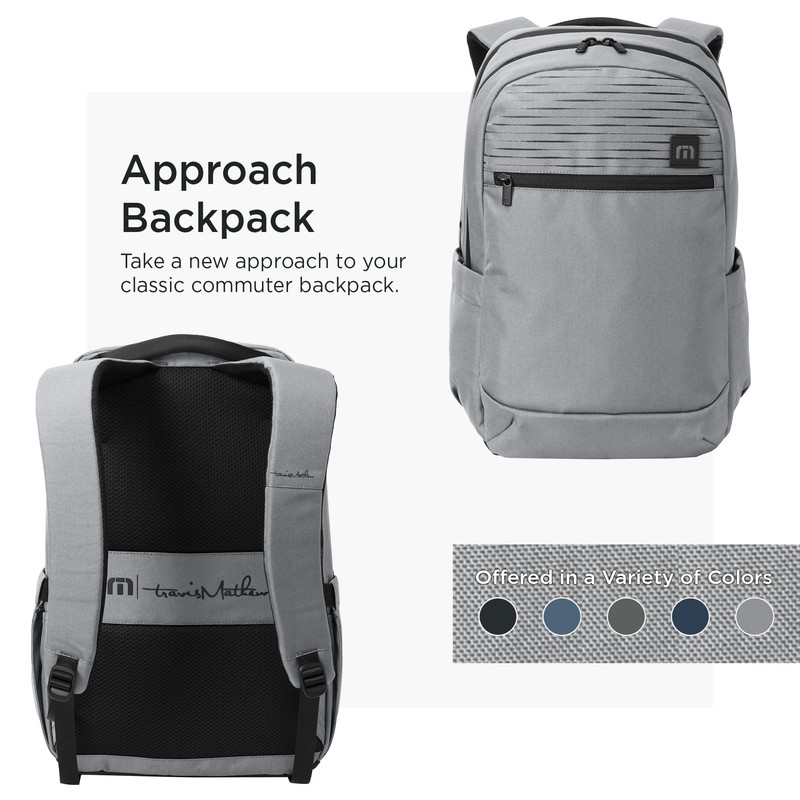 TravisMathew Approach Backpack with Laptop Sleeve, Water-Resistant Everyday Bag for