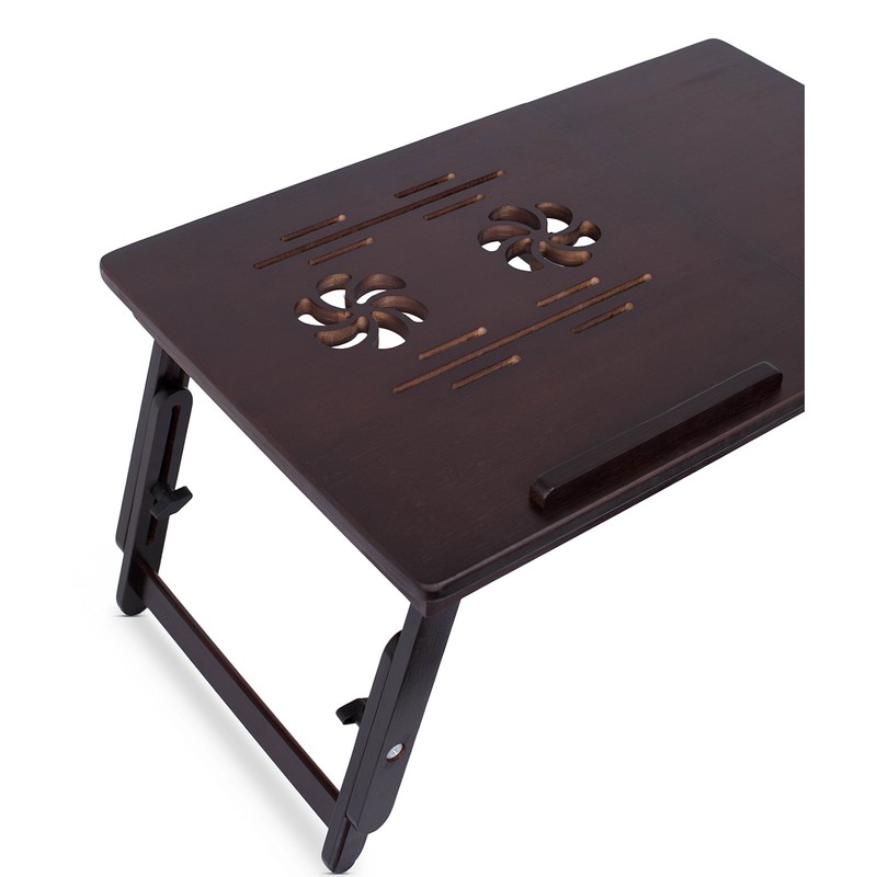 Sofia + Sam Bamboo Ventilation Lap Tray with Adjustable Legs