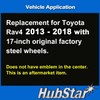 HubStar Hubcap Replacement for Toyota Rav4 2013-2018, 17-inch Wheel Cover,