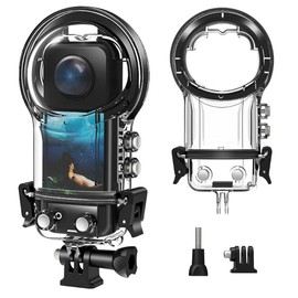 Coyktonty Waterproof Housing Case for Insta360 X5,50M Dive Case Protective Underwater Shell with Bracket Mount Adapter Accessories