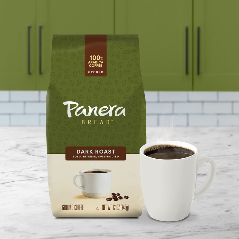 Panera Dark Roast, Ground Coffee, 100 percent Arabica Coffee, Bagged
