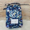 VERA BRADLEY Essential Backpack Bookbag Floral Blue Bursts Bag NWT