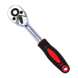 RLMVGBX 1/4" Drive Ratchet, 24-Teeth Quick-Released Socket Wrench Handle Reversible Soft Grip Ratchet, Torque Socket Wrench Auto Repair Garage Tool for Car Repair Furniture Auto