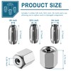 Dreyoo Replacement Collet and Nut Kit Compatible with CN1, Silver,
