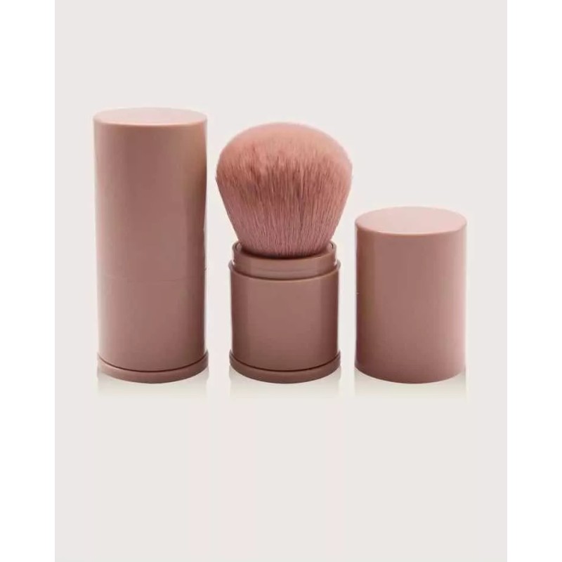SBeauty Brocha Maquillaje Retráctil Rosa Portátil