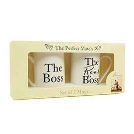 the Boss and the Real Boss Bone China Mugs Wedding