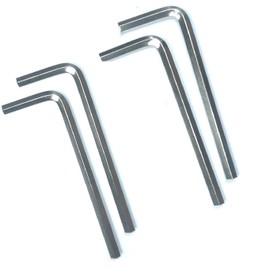 ZDingTech 4pcs 1/4 Allen Wrench sets,1/4" Hex Key Wrench set,allen key Door Key L Shaped hex wrench set with Long Arm.
