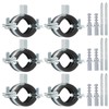 PATIKIL 1.2"-1.4"/31-36mm Split Ring Pipe Hanger, 6 Pcs Heavy Duty