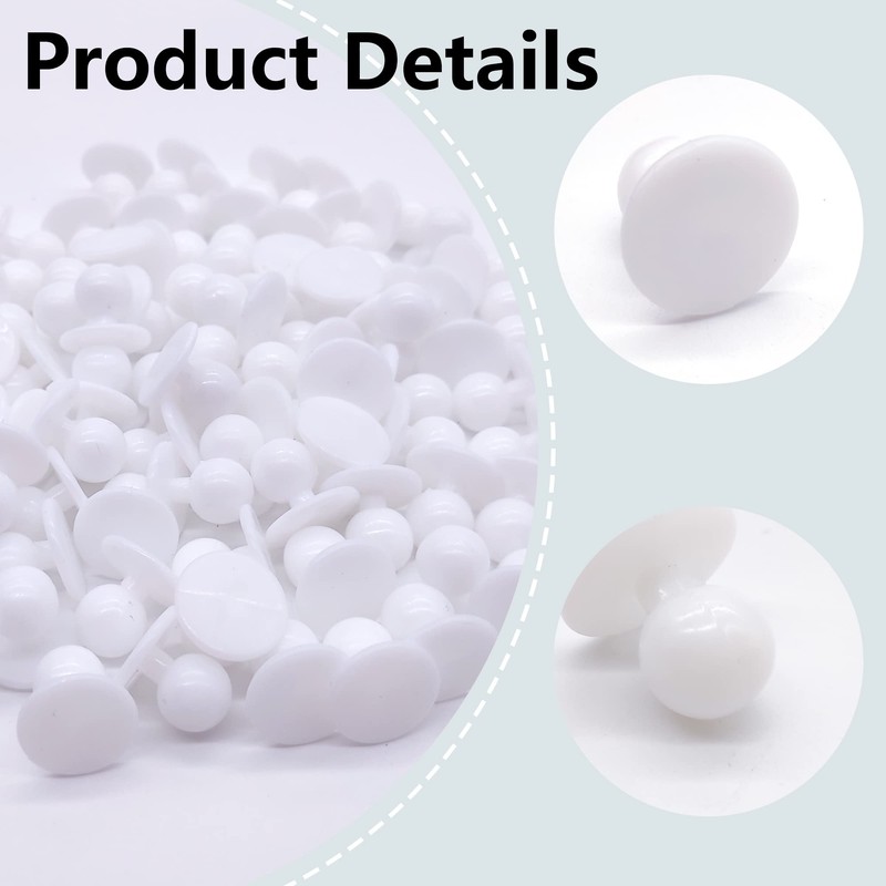 Hayaww Pack of 100 Knobs Chef's Jacket, Chef's Jacket Knobs,