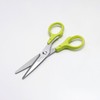 Greenbell G-2008 Stainless Steel Handy Kitchen Scissors with Holder, Green