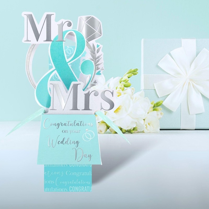 Clever Cube Mr & Mrs Forever Together! Wedding Pop Up