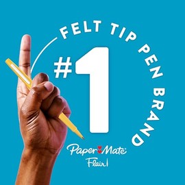 Paper Mate Flair - Marcadores de punta de fieltro, Punta media, Assorted Fashion Colors, Paquete de 12 unidades