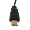 System-S Micro HDMI 1.4 Cable Upwards Angled to HDMI Male
