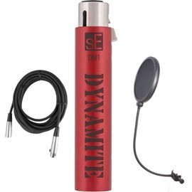 sE Electronics DM1 Dynamite Active Inline Preamp - Bundle with Pop Filter and XLR Cable