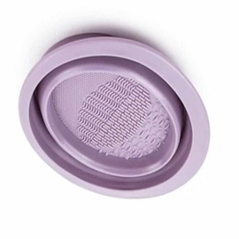 ( ) Brush puff washboard portable makeup brush cleaning plate / ( )브러쉬 퍼프 빨래판 휴대용 메이크업솔 세척판