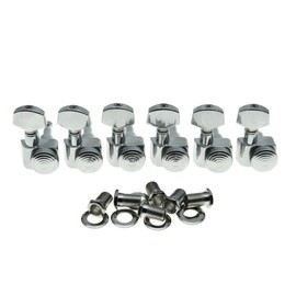 Dopro 2 Pin Locking Guitar Tuners Tuning Keys Pegs Machine Heads for American FD Strat/Tele Chrome