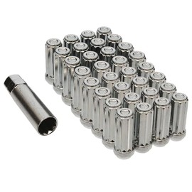 BIMECC 10 Spline Lugnut Install Kit 14 x 1.5 24 SD 2.16 CL BK 8L Made in Italy - 32 Lugnuts and 1 Key ta23-21/22 80547