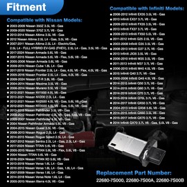 TOP-MAX Mass Air Flow Sensor Meter MAF 22680-7S000 Replacement for Nissan Infiniti Altima Armada Sentra 350Z 370Z Cube Frontier GT-R Titan Murano Maxima Pathfinder Rogue Quest Titan Versa