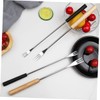 Ciieeo 6Pcs Stainless Steel Fondue Forks Household Dipping Forks with