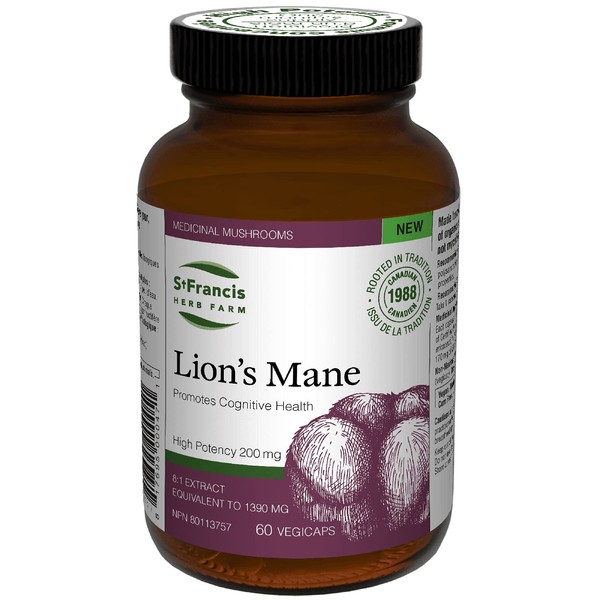 St. Francis Herb Farm Lion's Mane Mushroom Capsules | 100%
