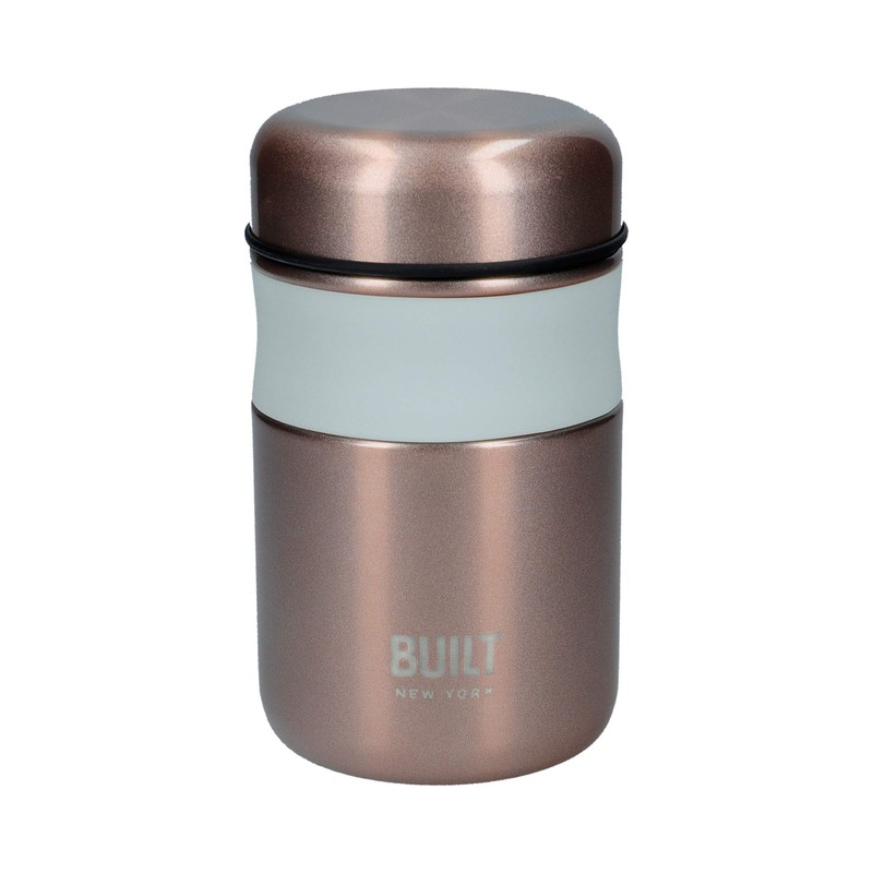 BUILT Double Wall Vacuum Insulated Food Flask for Hot and