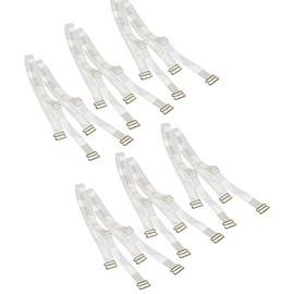 ToBeInStyle Women's Pack of 6 Clear Invisible Bra Straps - One Size