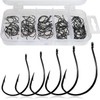 THKFISH 50pcs Fish Hooks Kriegsmith Salmon Snapper Fishhook DropShot Hook