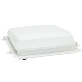 RecPro RV Roof Vent Fan | 16.5" x 16.5" x 5" | 3-Speed 1450 RPM | Smoke | RV Compatible