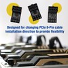 PCIe 8-Pin 180 Degree Angled GPU Power Adapter, Standard Version
