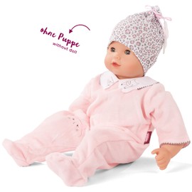 Götz 3402924 Baby Suit Animals - Doll Clothes Size M - 2-Piece Clothing and Accessory Set for Baby Dolls from 42 - 46 cm