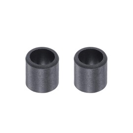 sourcing map Pack of 2 Sleeve Plain Bearings 6 mm Bore 8 mm Outer Diameter 8 mm Length POM Coated Oil-Free Bushings Black
