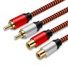 Cable de RCA 4M, LiuTian 2 RCA Machos a 2