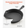 VEVOR Cast Iron Skillet, 3-Piece Frying Pan Set (6, 8,