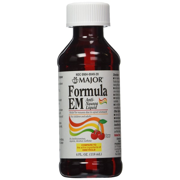 2 Pack of Formula EM 4oz Liquid for Nausea & Upset Stomach Cherry FlavoredCompare to Emetrol and Save