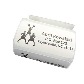 Custom Stickers, Cheer Return Address Labels, Address Stickers, Several Designs, 2x1 inch labels, Several Font Choices