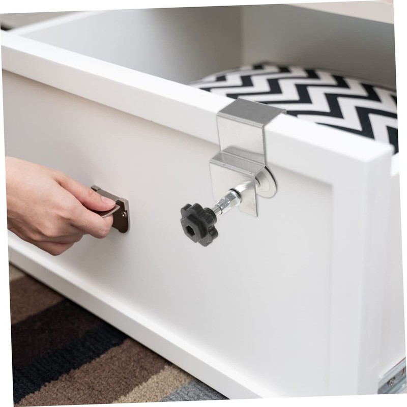 SEWACC 4pcs Cabinet Hardware Drawer Front Installation Clamps Panel Fixing