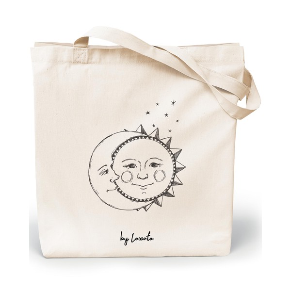 Loxato Printed Fabric Bag - Cotton Bag - Printed 100%