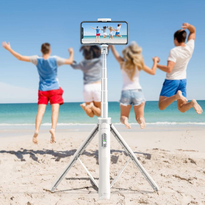 ATUMTEK 51" Selfie Stick Tripod, All in One Extendable Phone
